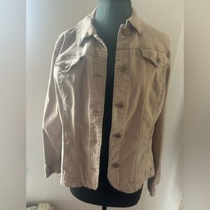 Charter Club Tan Jean Jacket Classic Style